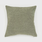 Nea Woven Pinstripes Pillow // 18" X 18" (Lion Brown)