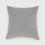 Nea Woven Pinstripes Pillow // 18" X 18" (Lion Brown)