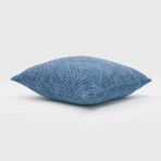 Anke Woven Chenille Jacquard Geometric Pillow // 18" X 18" (Black Beauty)