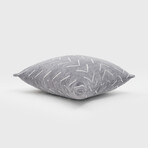 Synovve Woven Artesian Pillow // 18" X 18" (Smoke Gray Peach)