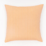 Biscay Stripes Outdoor Pillow // 18" X 18" (Black Beauty)