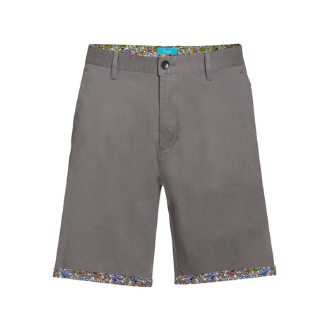 Cotton Stretch Chino Shorts // Gray (32)