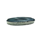 Large Thick Luxury Agate Trivet // Silver Trim (Natural Agate)