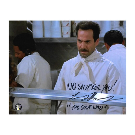 Larry Thomas // Soup Nazi // Autographed Seinfeld Photo