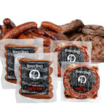 Rum Bratwurst & Burger Combo // Pack of 4 // 4 lb