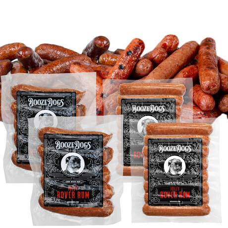 Rum Bratwurst & Hot Dog Combo // Pack of 4 // 4 lb