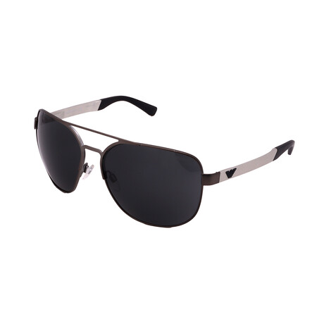 Emporio Armani // Men's EA2064-300387 Aviator Sunglasses // Gunmetal + Gray