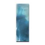 Signature Series Glass Heater + Towel Rack // Blurry blue (48"L x 16"W + 16" Rack)