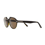 Men's Polarized Modern Sunglasses // Dark Havana + Brown