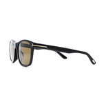 Men's Classic Sunglasses // Shiny Black + Brown