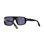 Men's Shield Sunglasses // Black + Gray