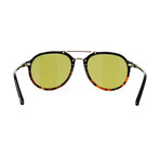 Unisex FT0674S Sunglasses // Black Havana + Green
