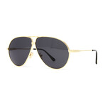 Tom Ford // Men's FT0734HS Aviator Sunglasses // Gold + Gray