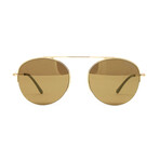 Tom Ford // Unisex FT0668S Sunglasses // Gold + Gold Mirror