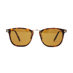 Men's Squared Classic Sunglasses // Dark Havana + Brown