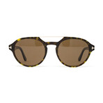 Men's Polarized Modern Sunglasses // Dark Havana + Brown