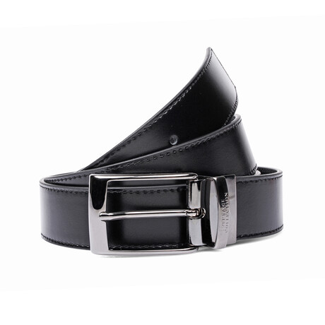 Versace Leather Belt // Black