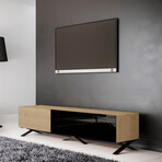 Influencer 75" TV Stand // Natural Oak