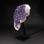 Genuine Amethyst Cluster on Metal Stand