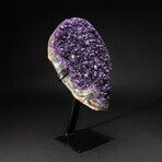 Genuine Amethyst Cluster on Metal Stand