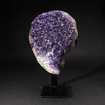 Genuine Amethyst Cluster on Metal Stand