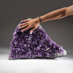 Genuine Amethyst Crystal Cluster + Acrylic Display Stand // V9