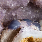 Large Gemmy Amethyst Crystal Cluster with Purple Fluorite