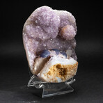 Large Gemmy Amethyst Crystal Cluster with Purple Fluorite