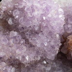 Large Gemmy Amethyst Crystal Cluster with Purple Fluorite