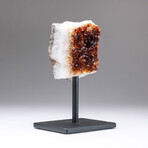 Genuine Citrine Crystal Cluster + Metal Stand (Small)