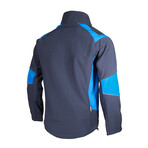 Reflector Printed Softshell Jacket // Dark Blue (M)