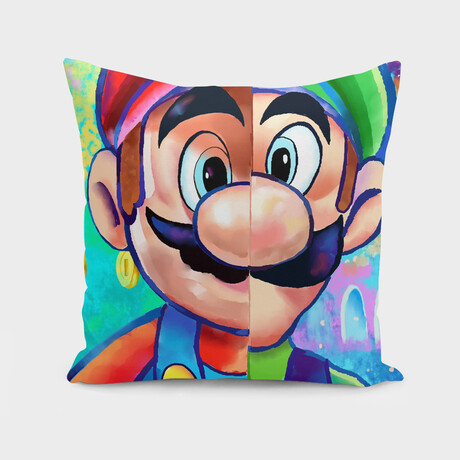 Super Mario + Luigi (14" x 14")