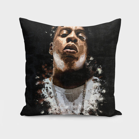 Jay-Z Splatter Painting (14" x 14")