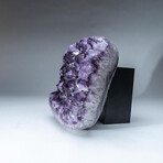 Genuine Amethyst Crystal Cluster + Acrylic Display Stand // V11