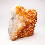 Genuine Citrine Crystal Cluster + Acrylic Display Stand // V3