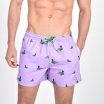 The Mallard Swim Trunks // Purple (S)