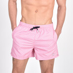 Dotted Swim Trunks // Pink (S)