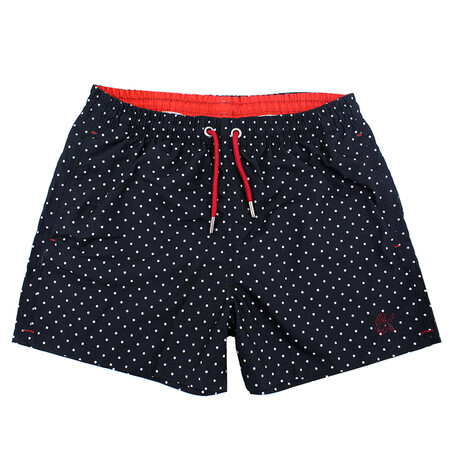 Dotted Swim Trunks // Black (S)