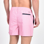 Dotted Swim Trunks // Pink (S)