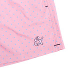 Dotted Swim Trunks // Pink (S)