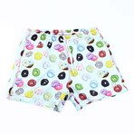 Donut Print Swim Trunks // Mint (S)