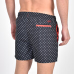 Dotted Swim Trunks // Black (S)