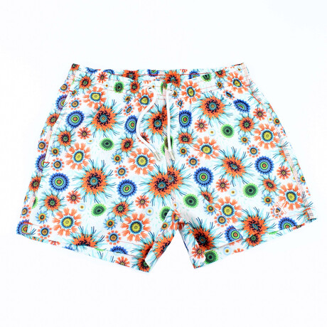 Sea Floral Swim Trunks // Multicolor (S)