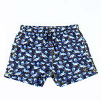 Ducks Swim Trunks // Navy (2XL)