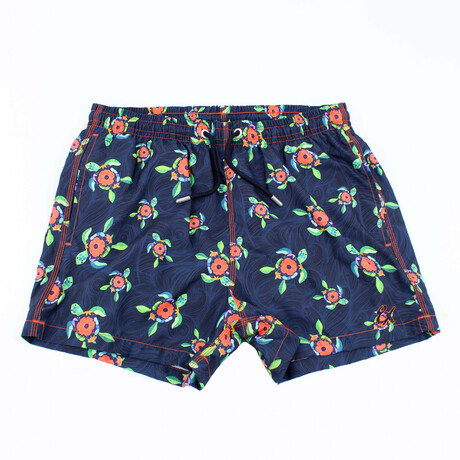 Sea Turtle Swim Trunks // Navy (S)