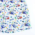 Surf City Swim Trunks // White (XL)