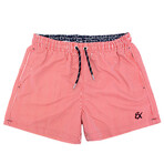 Striped Swim Trunks // Red (M)