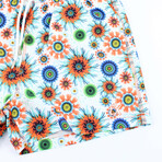 Sea Floral Swim Trunks // Multicolor (3XL)