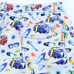 Surf City Swim Trunks // White (XL)