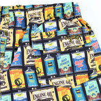 Mr. Mechanic Swim Trunks // Black + Multicolor (3XL)